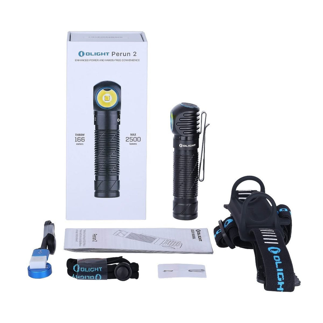 Olight Perun 2 - Lampe Frontale Puissante Rechargeable -