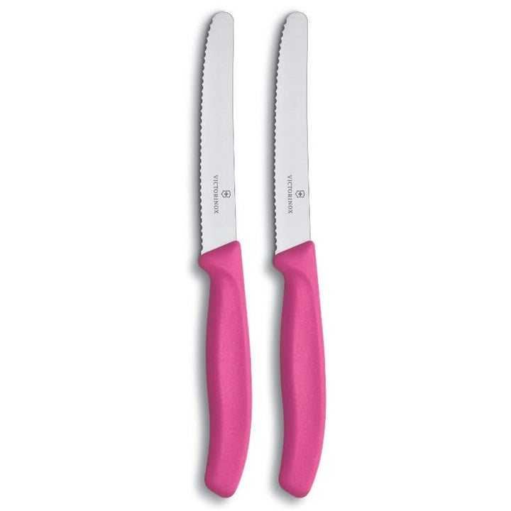 Victorinox 6.7836.L115 ( 67836L115 ) Couteaux de table Rose Fushia 2 PCS -
