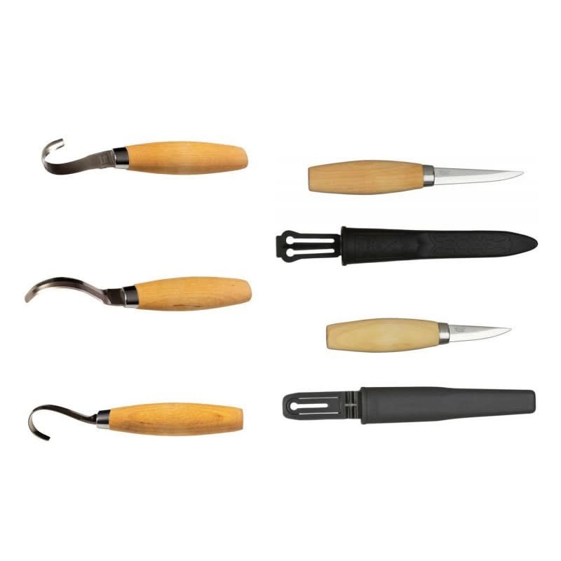 Mora Set Erik Frost Bois Pack 5 x Carving 106 120 162 163 164 ( Droitier ) -