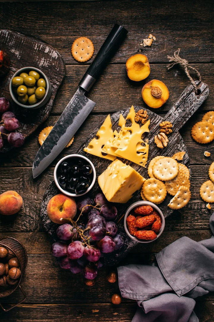 Samura Série BlackSmith Couteau Santoku Damas SBL-0095 ( SBL0095 ) Lame de 18,2 cm -