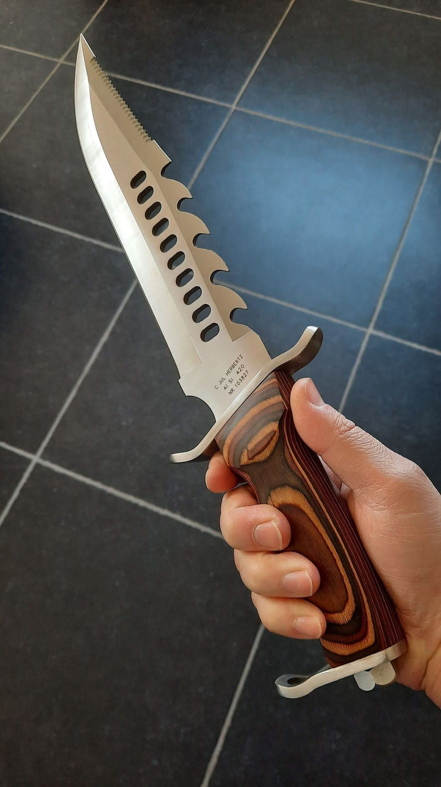 Herbertz Grand couteau de chasse Bowie 103827 -