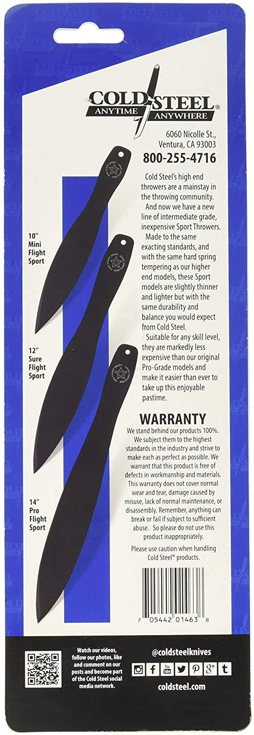 Pack 3x Cold Steel 80STK14Z Pro Flight Sport -