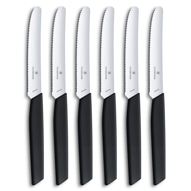 Pack de 6 Couteaux à tomates et de table Swiss Modern Nouveau modèle 2021 -