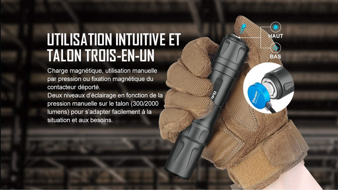 Olight Odin - Lampe Tactique Militaire Picatinny Puissante -