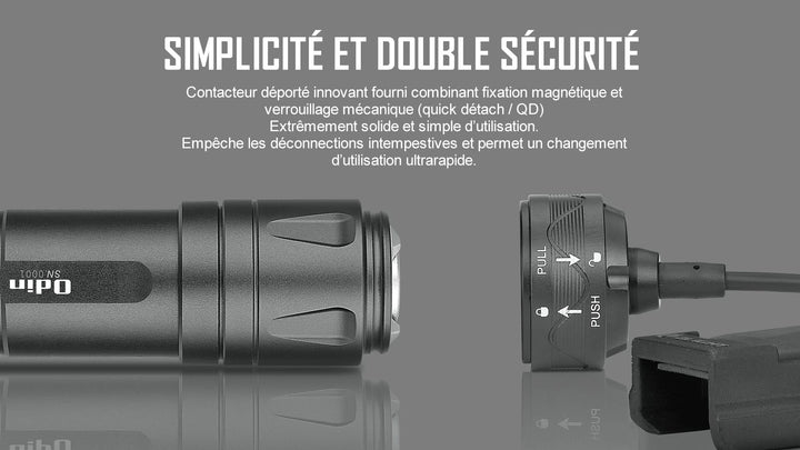 Olight Odin - Lampe Tactique Militaire Picatinny Puissante -