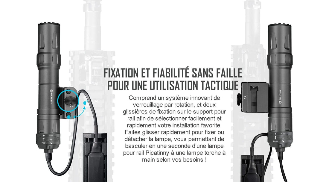 Olight Odin - Lampe Tactique Militaire Picatinny Puissante -