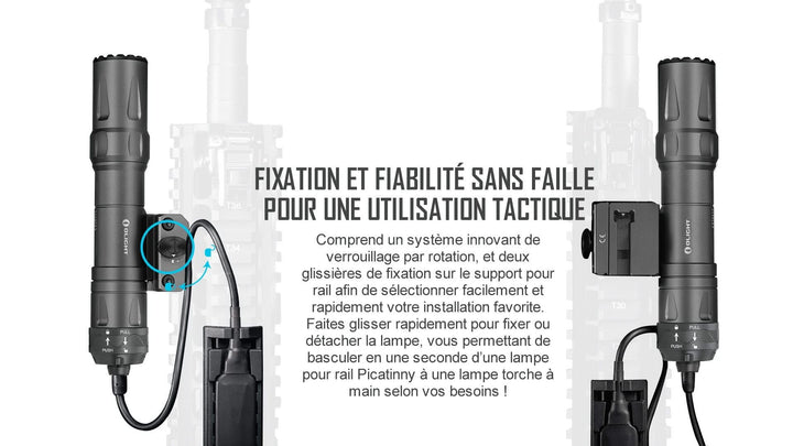 Olight Odin - Lampe Tactique Militaire Picatinny Puissante -