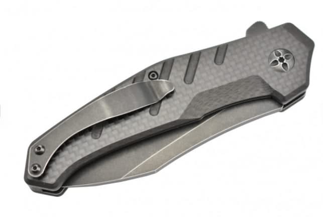 Maxknives MK132-CF Lame acier D2 manche fibre de carbone -