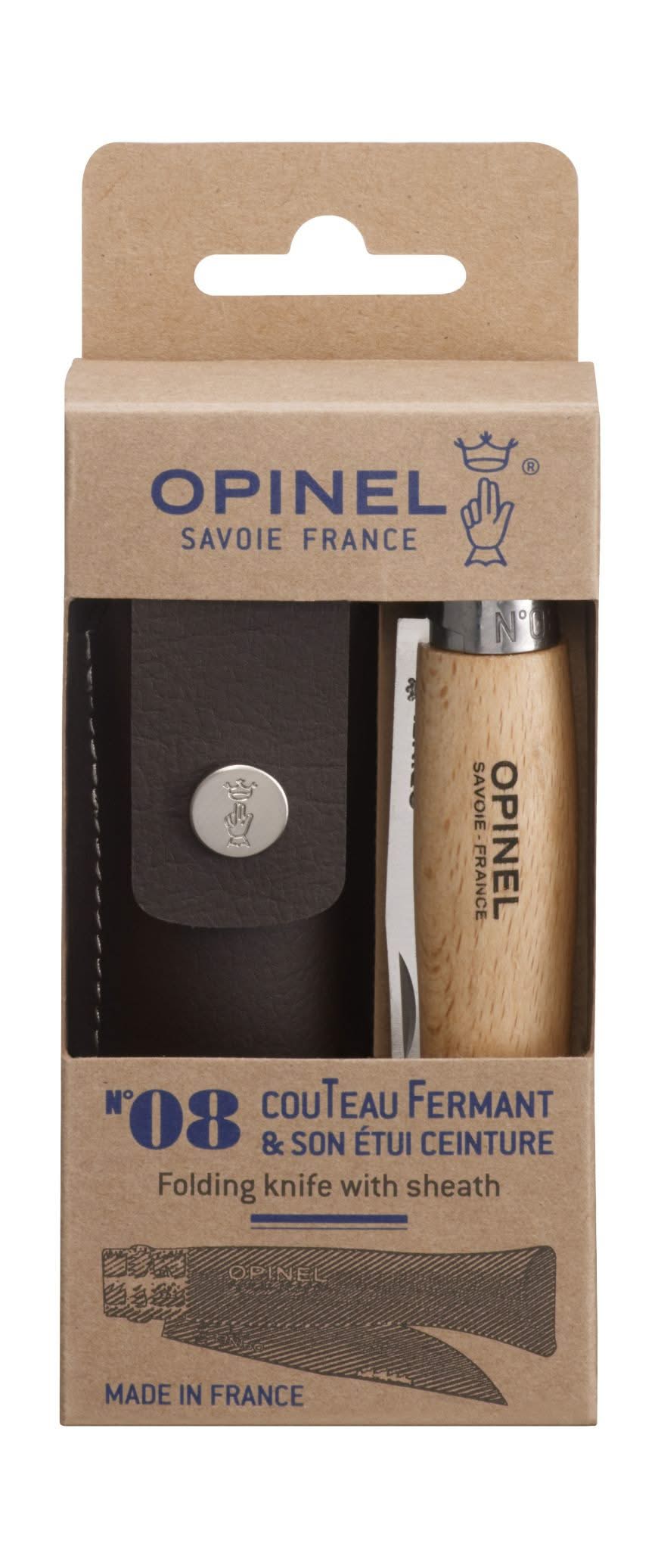 Opinel N°08 Inox + étui -