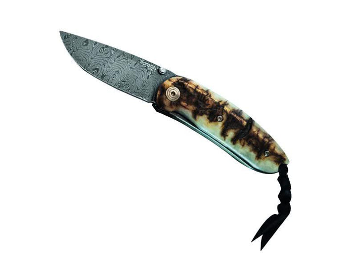 LionSteel 8210DMN Mini Corne de bélier Damas -