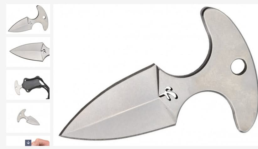 Fred Perrin FPPUSH Argent - Mini Push Dagger -