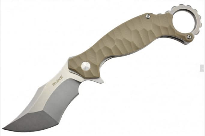 Ruike P881-W Karambit lame acier 14C28N manche G10 -