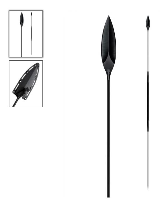Cold Steel 95SB-2017 Lance Samburu avec fourreau, acier au carbone SK-5 -