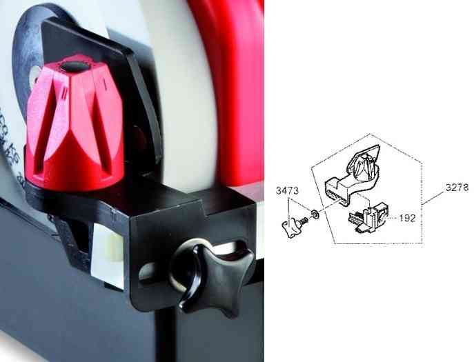 Dick Rechange Guide pour couteau Droite complète pour SM110-111 -