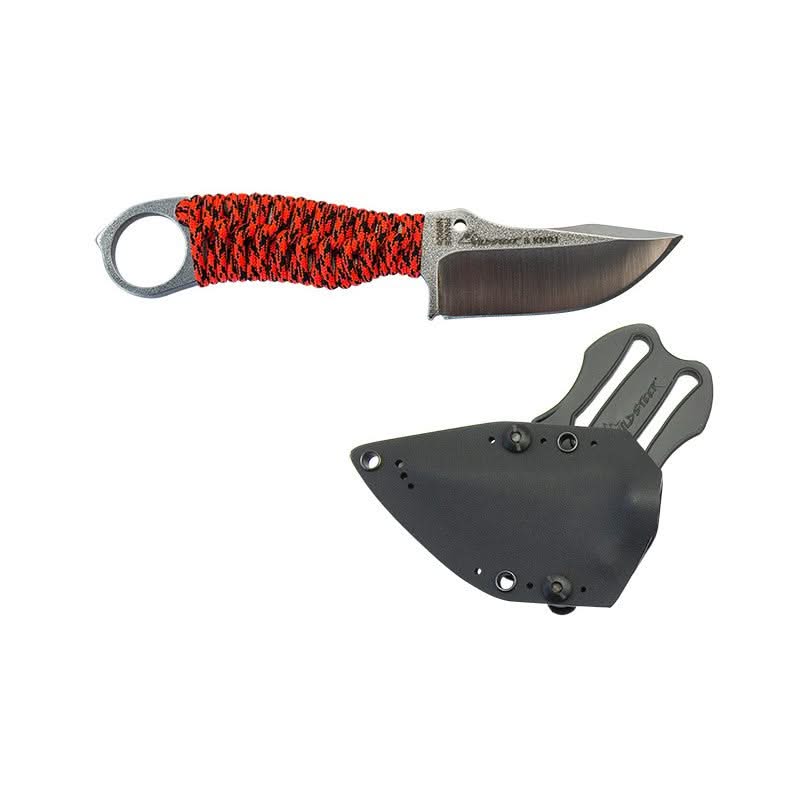 Wildsteer KAR0117P Karlican Lame epoxy noir et paracorde orange -