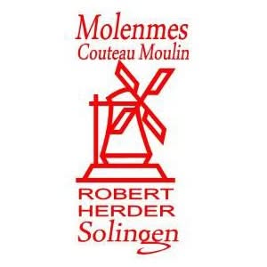 Robert Herder Couteau Moulin acier Ord. ( Carbone ) Manche Hêtre -