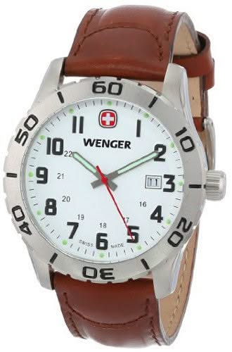 Wenger 741.101 Analogique Swiss-Quartz Marron, Hommes, Suisse -