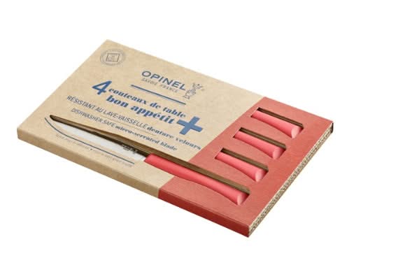 Opinel Coffret 4 couteaux de table Bon Appétit + Rouge -