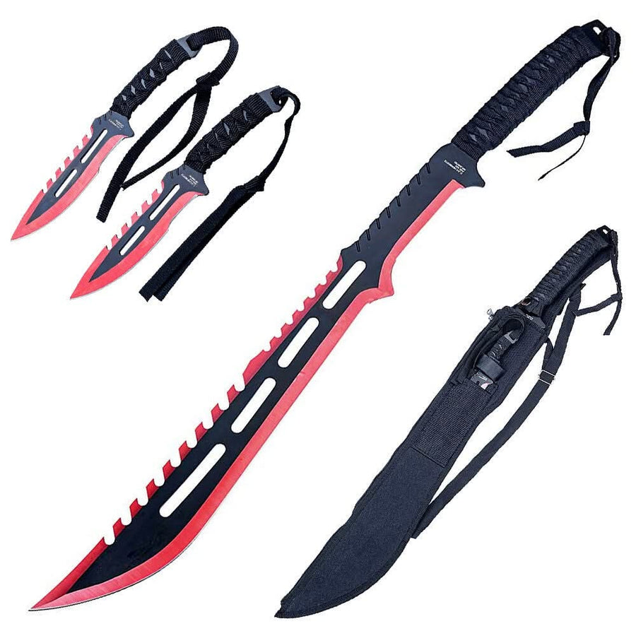 Ensemble Superbe Machette Lame de 51 cm + 2 couteaux -