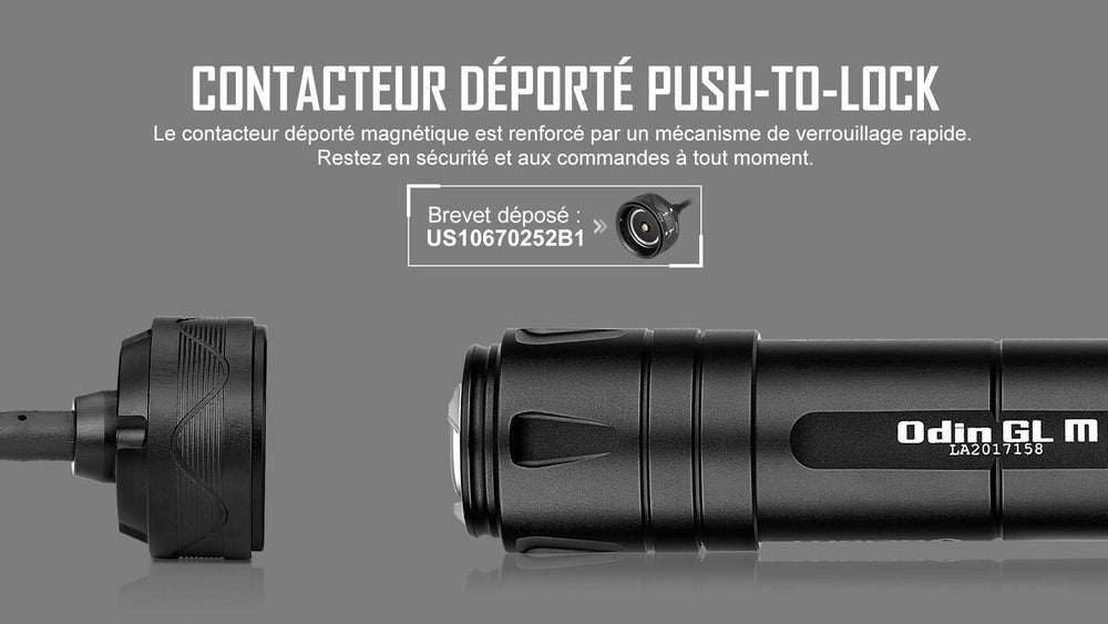 Olight Odin GL M - Lampe Tactique Avec Laser Vert 1500 Lumens -