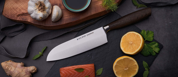 Felix Santoku S Smoked Bois de Chêne -