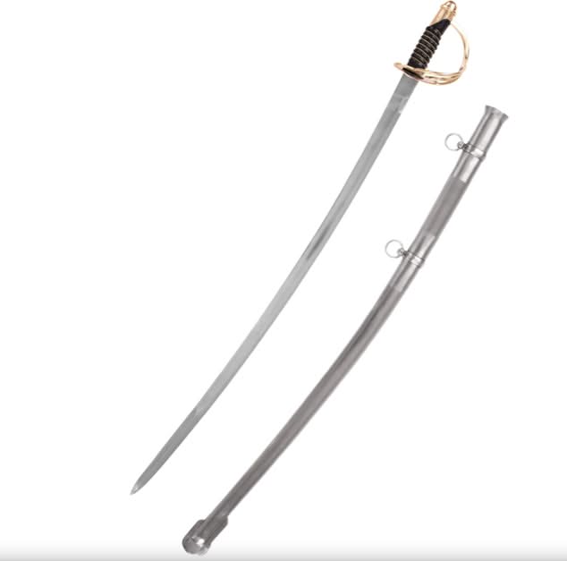 Wiking Sabre de cavalerie US, modèle 1860, réplique à poignée noire -
