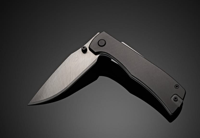 Sandrin Knives Monza Zirkonium carbure brut (motif météorite) Edition limitée -