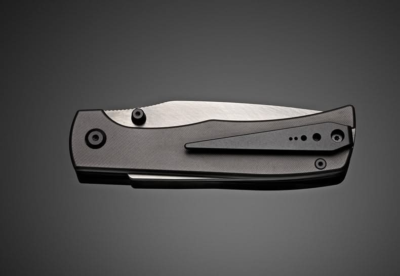 Sandrin Knives Monza Zirkonium carbure brut (motif météorite) Edition limitée -