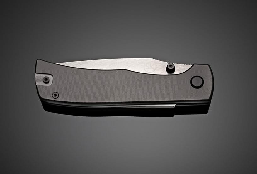 Sandrin Knives Monza Zirkonium carbure brut (motif météorite) Edition limitée -