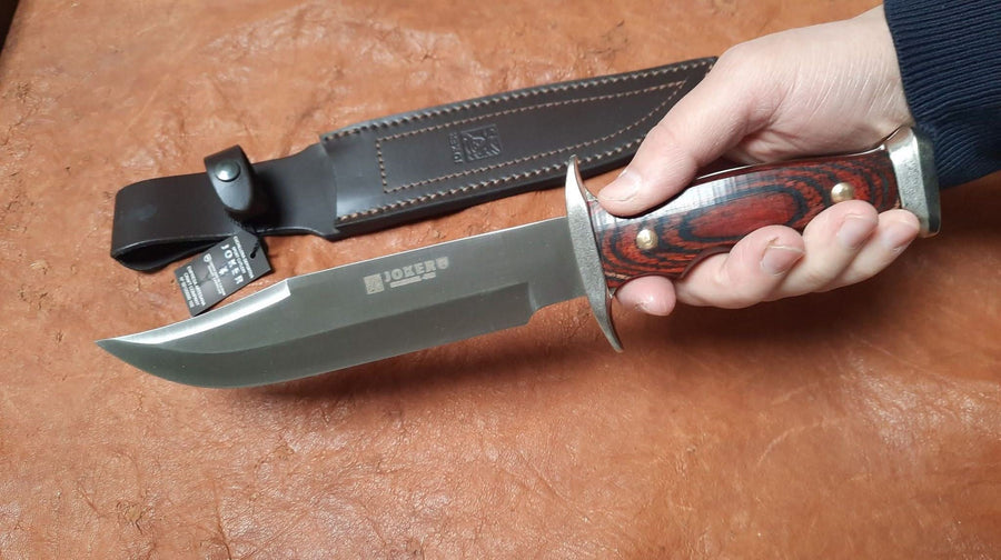 Joker , Couteau de chasse avec une lame Bowie de 21 cm -