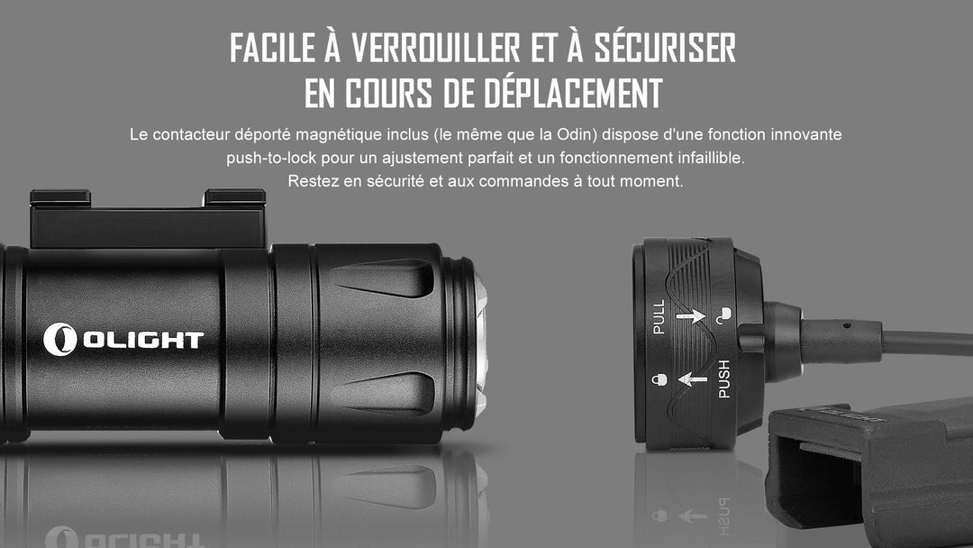 Olight Odin Mini Noir - Lampe Torche LED Tactique -