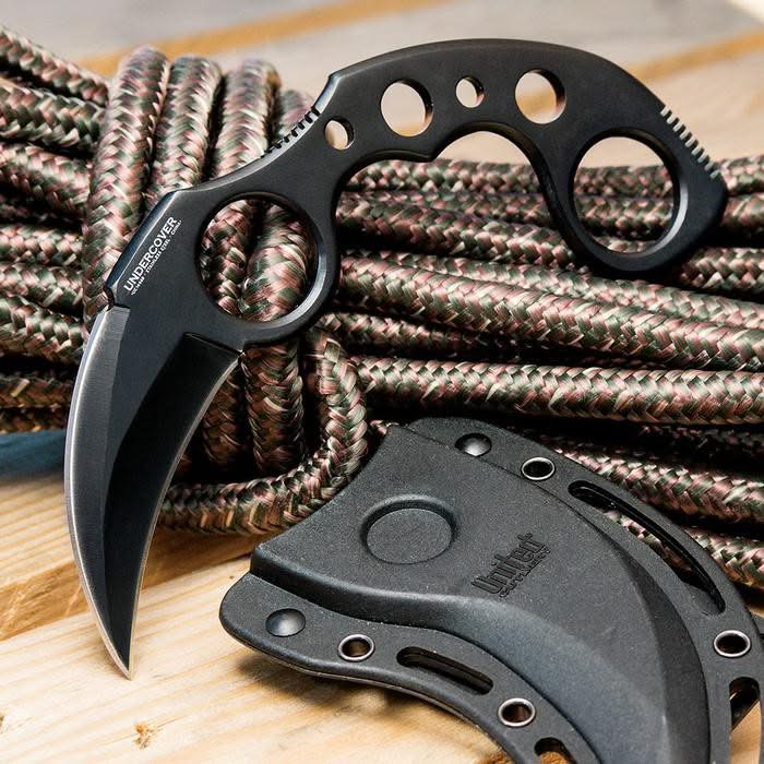 UNITED CUTLERY Undercover karambit avec gaine, noir -