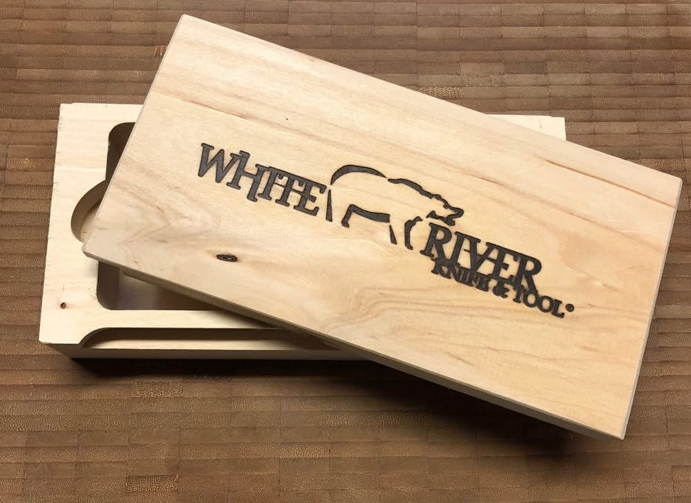 White River M1 Caper, Canvas Black/ Olive Micarta -