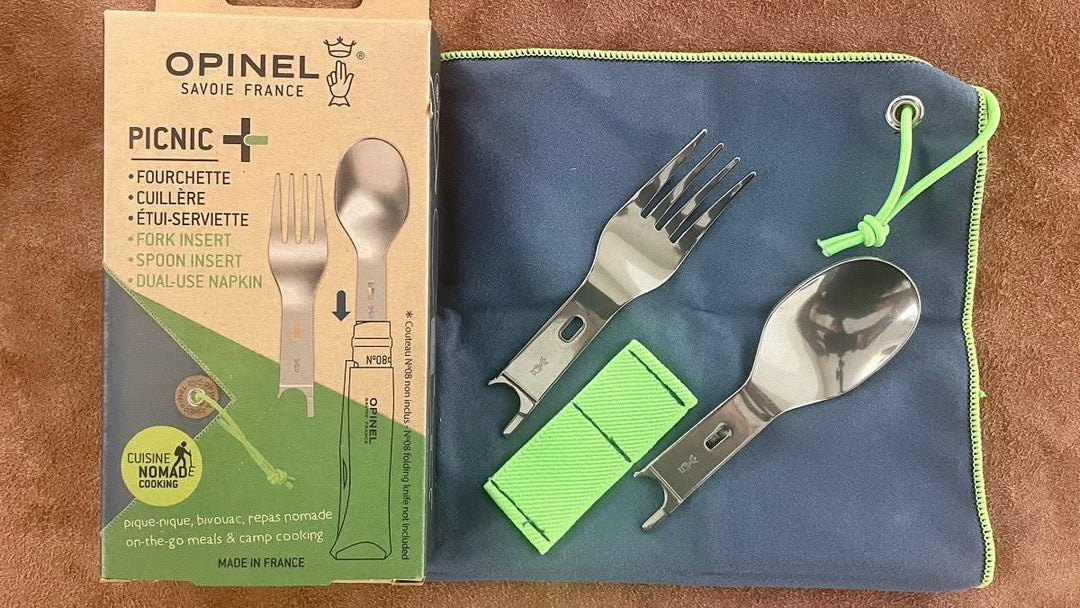 Opinel picnic + Set complet Couteau - cuillère - fourchette -