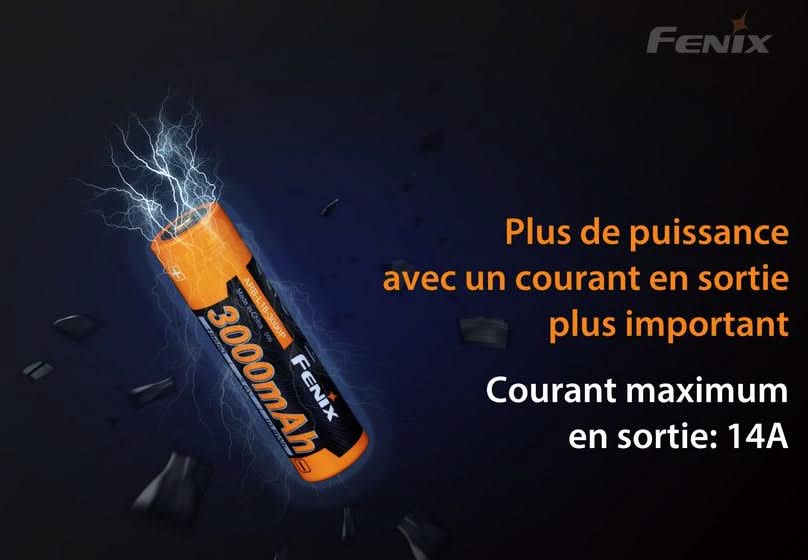 Fenix ARB-L18-3000P Batterie rechargeable 18650 3000mAh -
