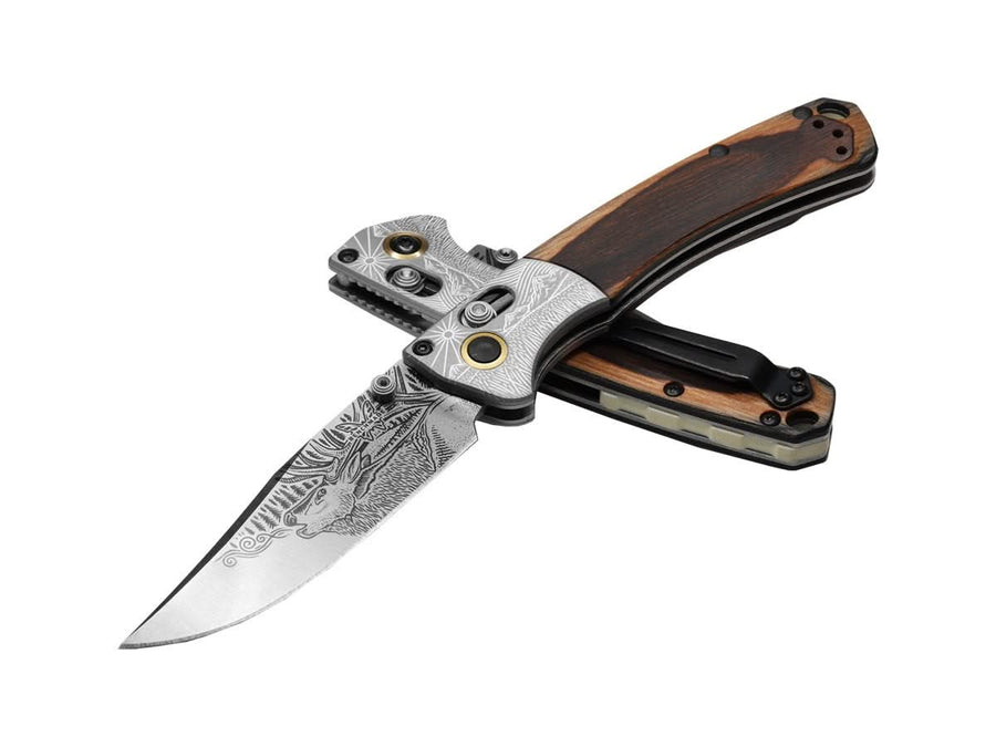 Benchmade 15085-2201 BULL ELK MINI CROOKED RIVER -
