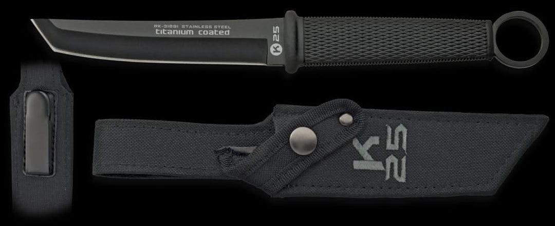 K25 Poignard de botte Tanto avec étui -