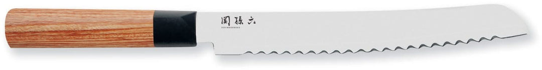 Kai MGR-0225B Seki Magoroku Redwood Couteau à pain lame de 22,5 cm -