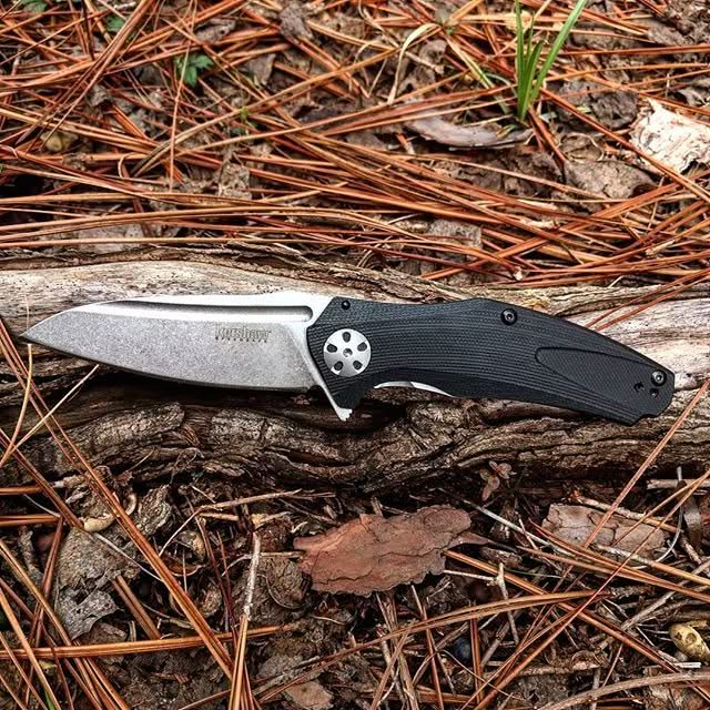 copy of Kershaw 7007CF Natrix Carbone Lame pliante Ouverture roulement à billes KVT -