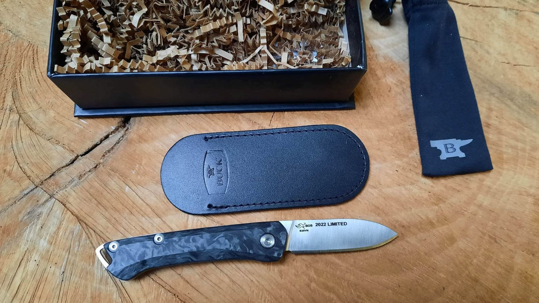 Buck 250CFSLE Saunter Marbled Carbon fibre Edition limitée -