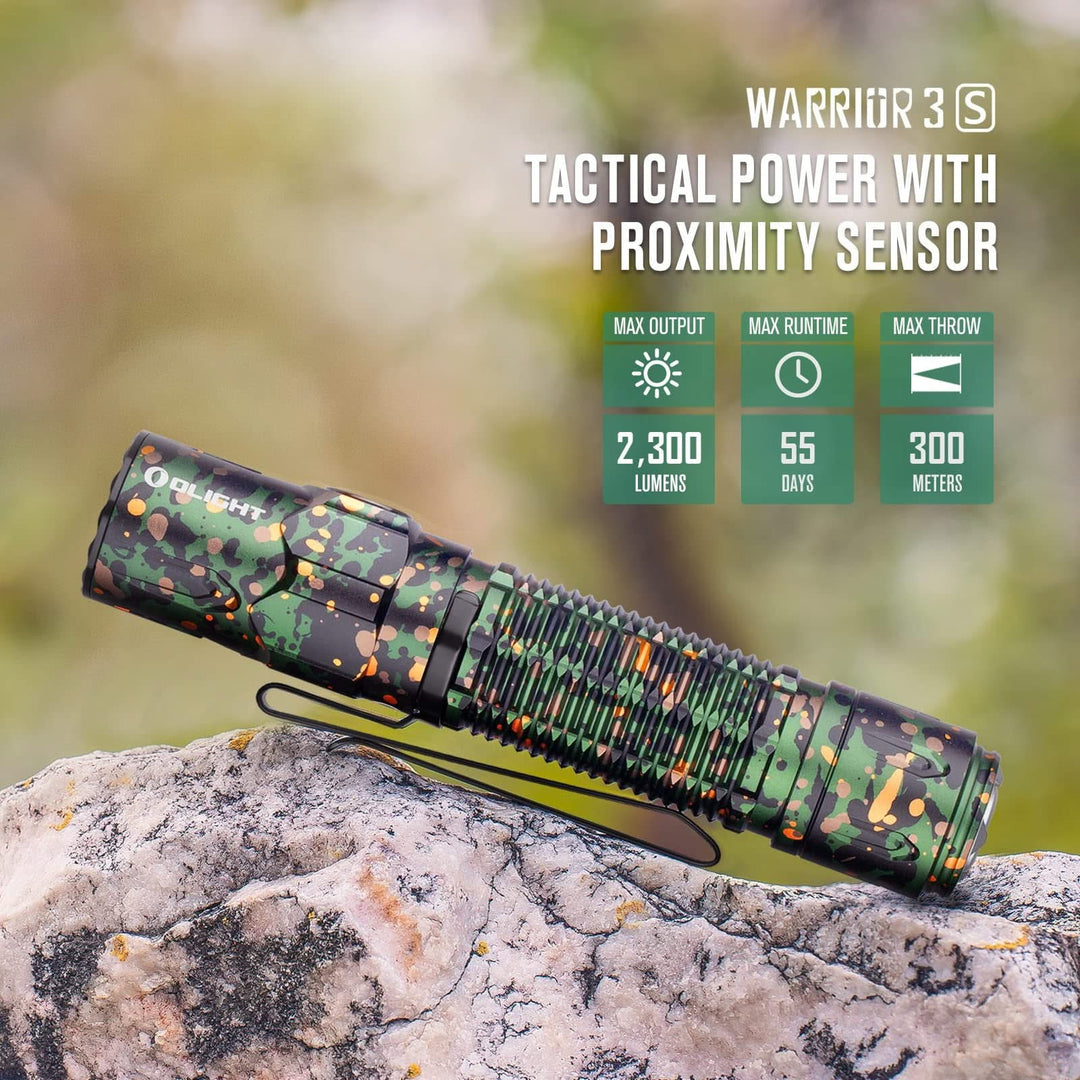 Olight Warrior 3S Lampe Tactique Stroboscopique Puissante -
