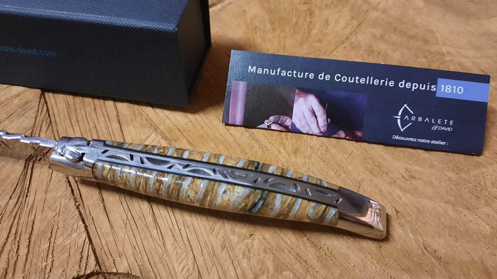 Laguiole G. DAVID Forge Molaire de Mammouth : Pièce unique -