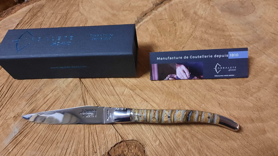 Laguiole G. DAVID Forge Molaire de Mammouth : Pièce unique -