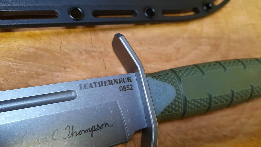 Cold Steel 39LSFCAA Leatherneck Edition limitée Bowie Numéro 0852 -