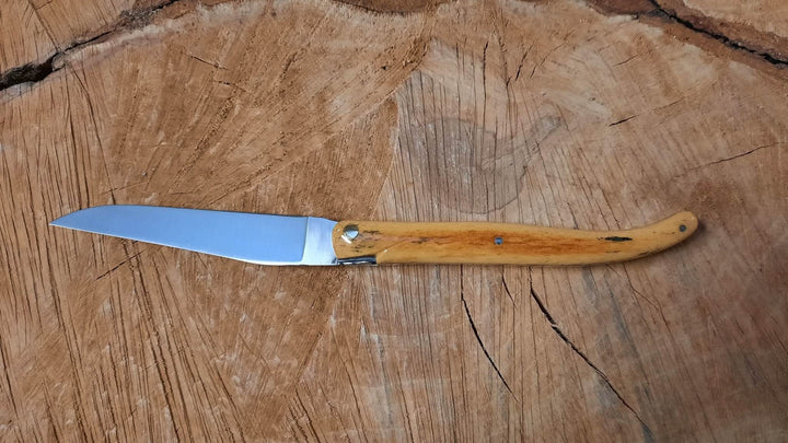 Le Laguiole PM 12 cm Mouche Forgée Os de Girafe -