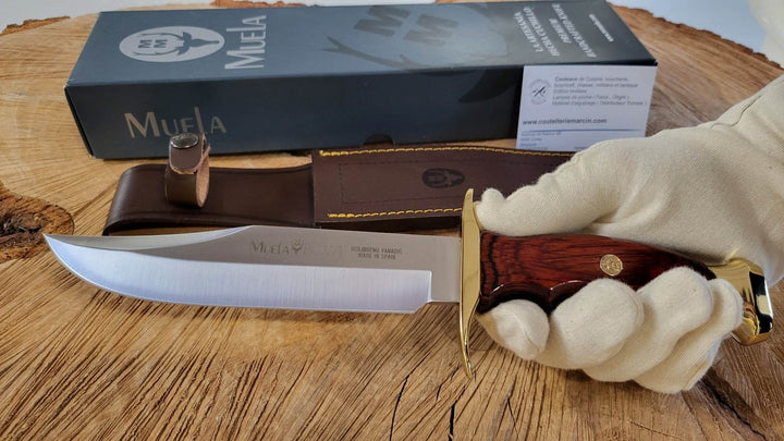 Muela BW18 Couteau de chasse Lame Bowie de 18 cm avec garde -