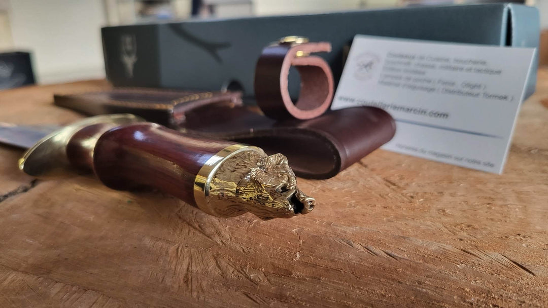 Muela Wildboar Sanglier + Coffret Couteau de chasse -