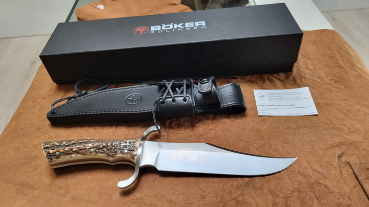 Boker 121547HH Couteau de chasse lame Bowie -