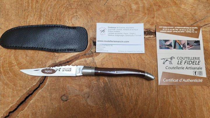 Laguiole Le Fidèle 2 mitres Inox Edition limitée Bois Boco -