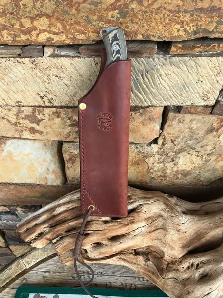 White River Camp Cleaver, Black/ Olive Micarta -